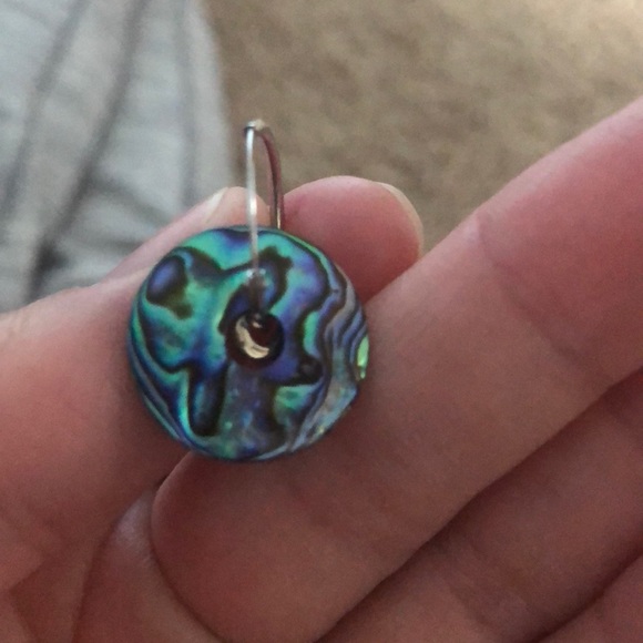 Abalone swirl earrings - Picture 6 of 6